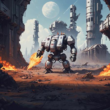 Space Marine Dreadnought - Warhammer 40,000 (SDXL)