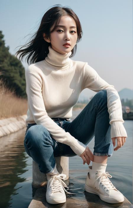 白狐脸儿张小姐 for SDXL #zhangtianai