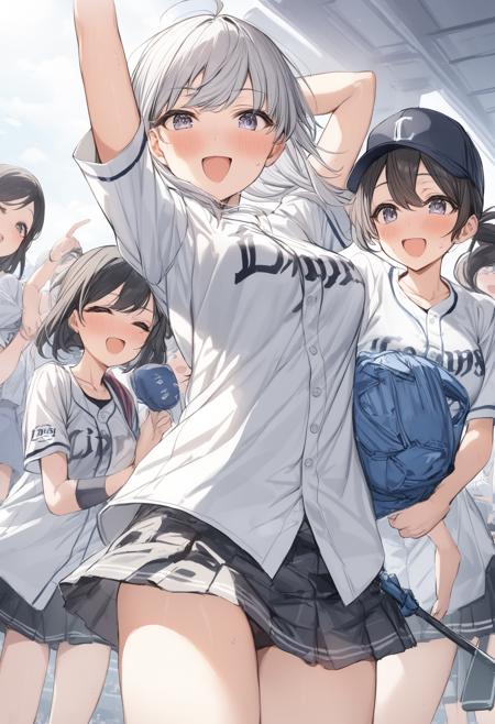 [SDXL&Pony]Saitama SEIBU Lions girl / 埼玉西武ライオンズ女子 / NPBユニフォーム