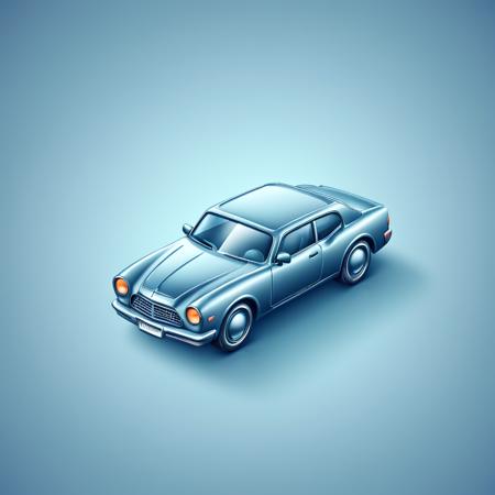 Icon in vector 3D style