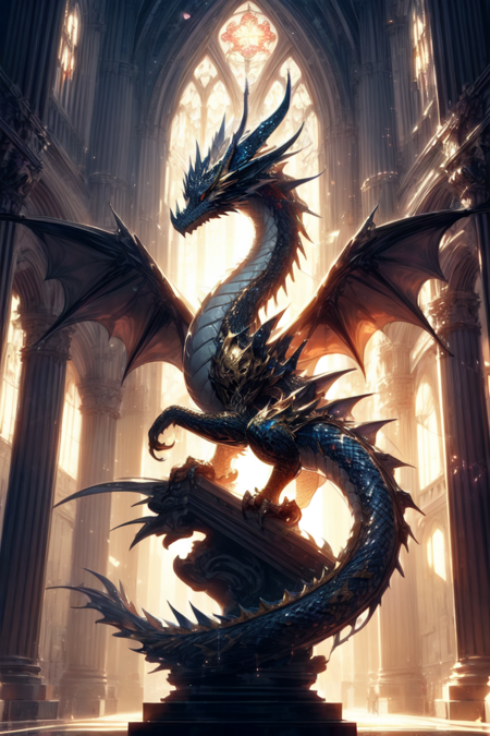 Four different styles of dragons by Dalle3版本beautiful (ID: 257685)