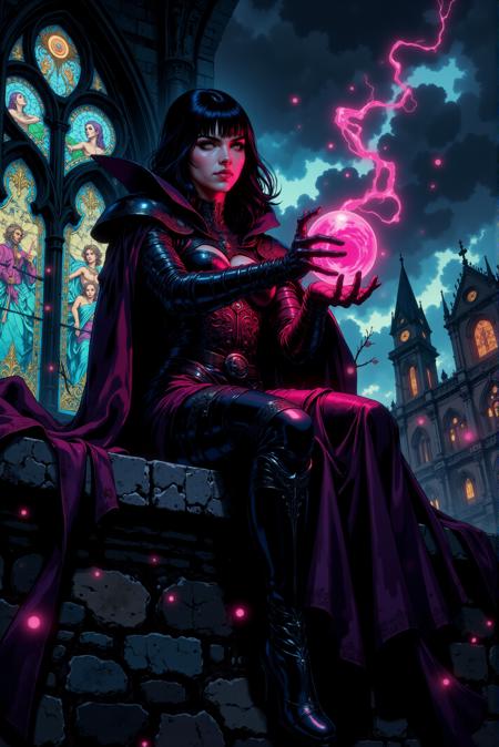 Dark Gothic Comic style
