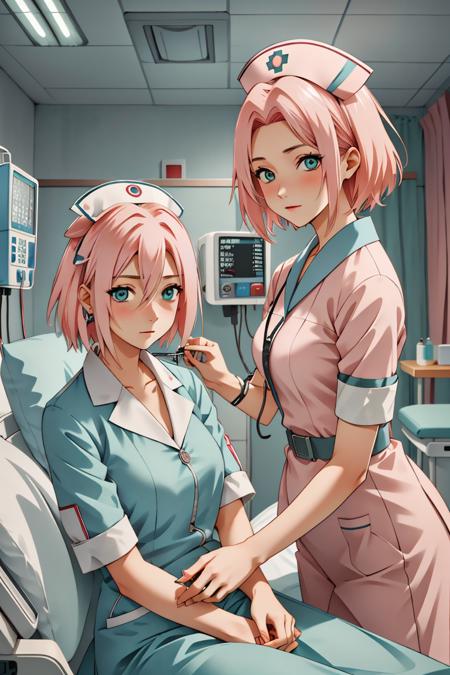 Nurse examines Patent/Nurse