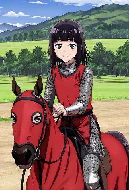 Riding horse with Caparison