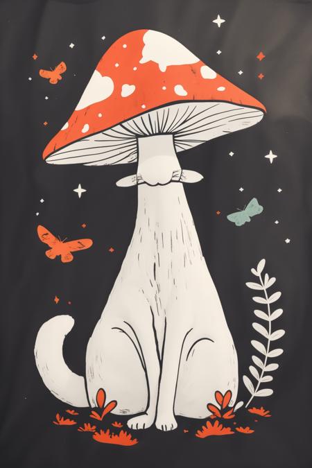 A strange combination of cat and mushroom - tangbohu 10