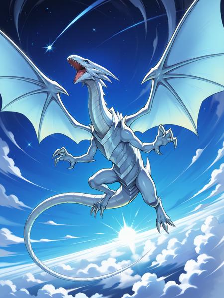Yu-Gi-Oh! - Maiden with Eyes of Blue & Blue eye white dragon (青き眼の乙女 & 青眼の白龍) illu/PonyXL