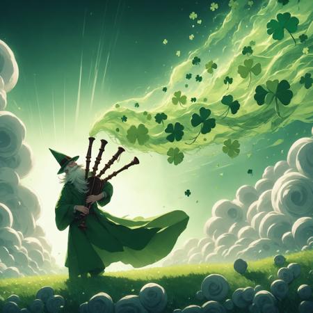 Saint Patrick - Ghibli style
