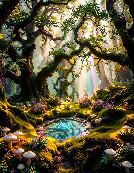 enchanted forest background