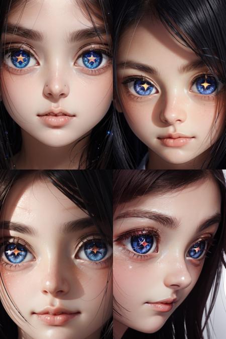 Star Shaped Pupils - Closeup