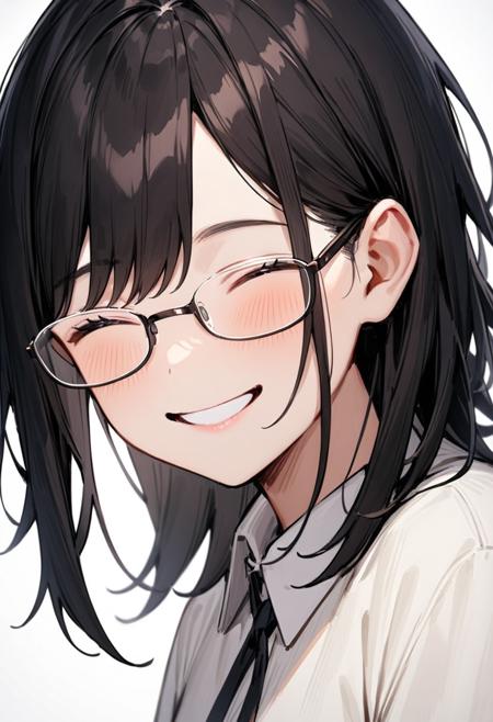 under-rim metal frame glasses SDXL