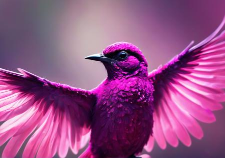 Magenta bird