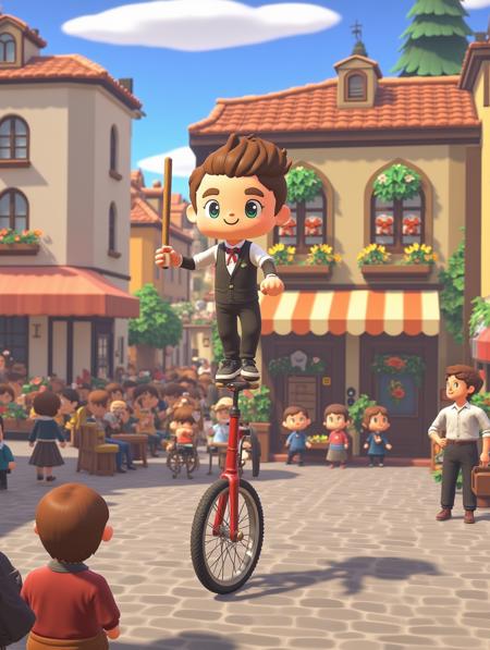 【Game Assets】 Cartoon-style 3D isometric background assets for small games FLUX