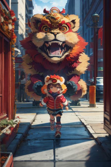 【新春快乐】醒狮-狮子帽 xuer lion head