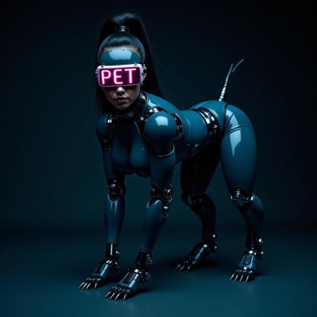 Cyber-Pet Woman to cyborg pet transformation.