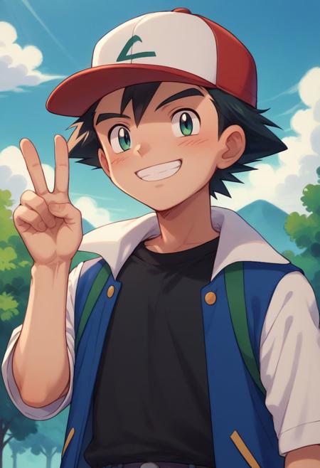 Ash Ketchum / Satoshi - Kanto version - Pony + Illustrious