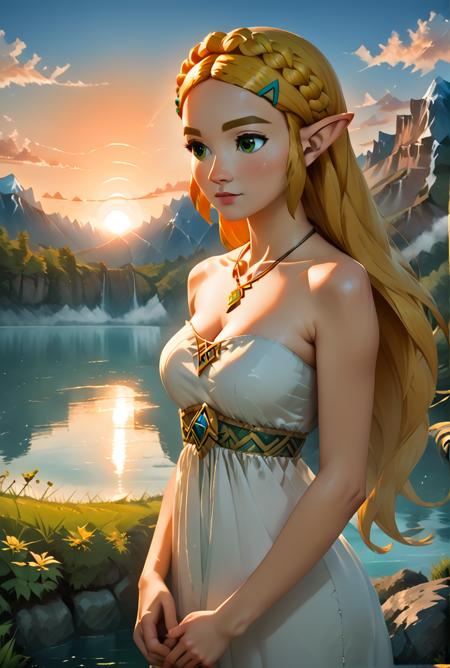 Princess Zelda Character + 2 outfits+cat and dragon forms (Tears of the Kingdom)  [Pony]