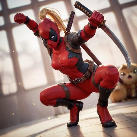 Lady Deadpool - Semi Realistic ... Kinda ...