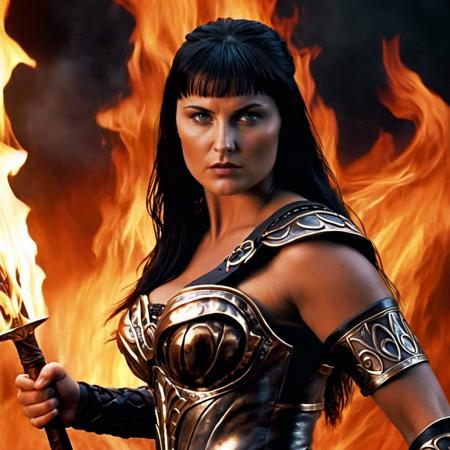 Xena: Warrior Princess 1995 XL + SD1.5 + F1D (Character based + Style)