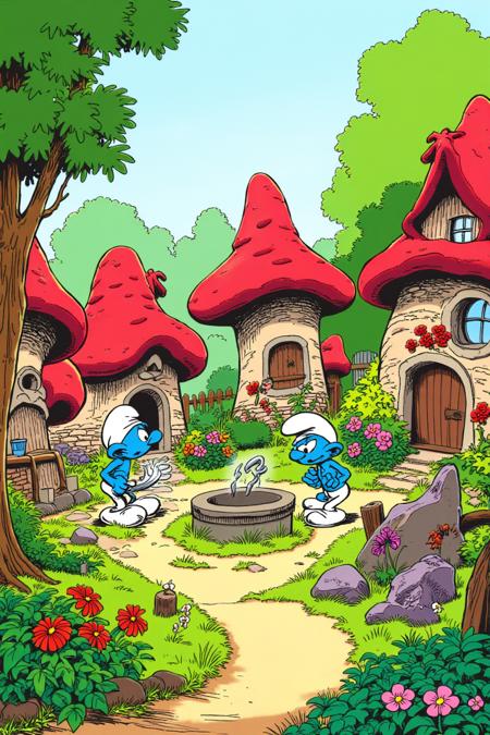 Spirou & Fantasio - Bande dessinée style (franco-belgian comic)