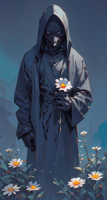 Holding a daisy