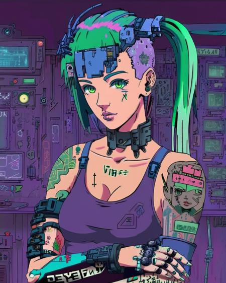 Cyberpunk Anime Style