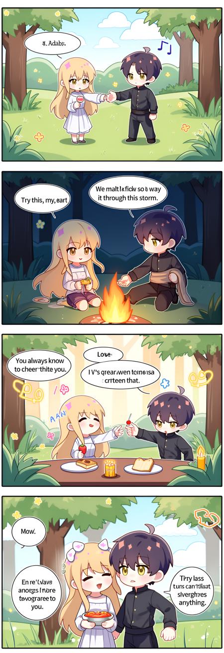 In- Context-Lora｜Cute 4koma 可爱四格漫画