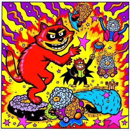 Frank Kozik LoRA Style