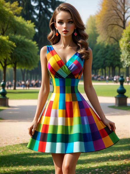 Colorful Checkers FLUX, SDXL