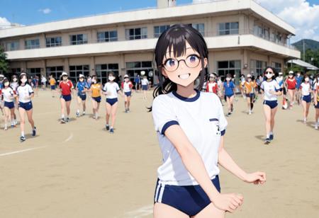 学校の校庭 School grounds SDXL