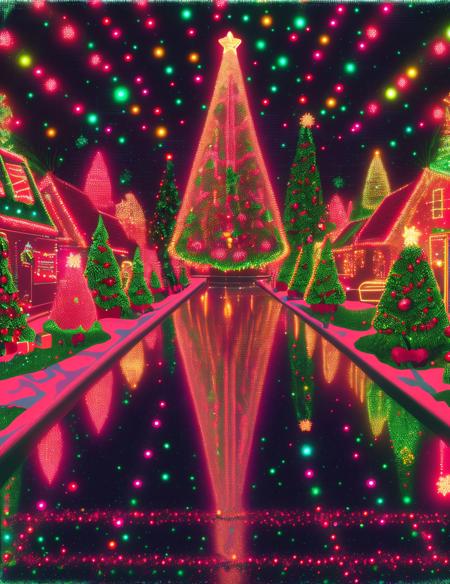 DonM - Neon Christmas Ghost Style [SD1.5, SDXL]