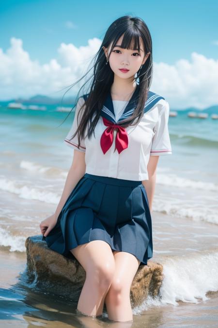 清凉一夏 水手服与水 serafuku and water