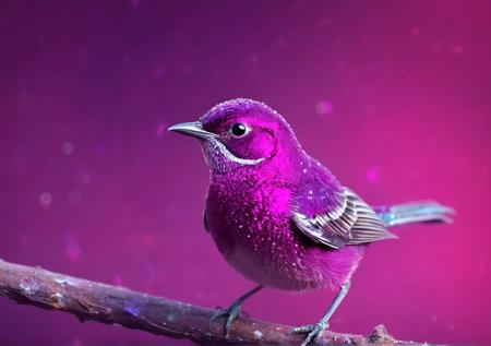 Magenta bird