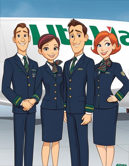 Alitalia Stewardess Uniform / Divisa SDXL