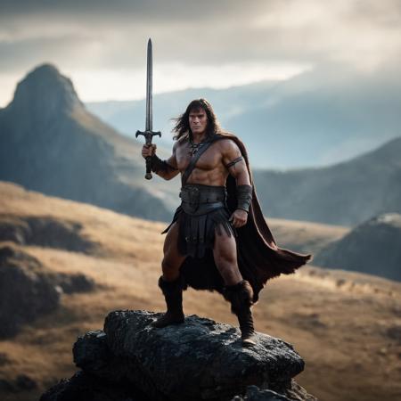 Conan The Barbarian (comic style + character) XL + SD1.5 + F1D