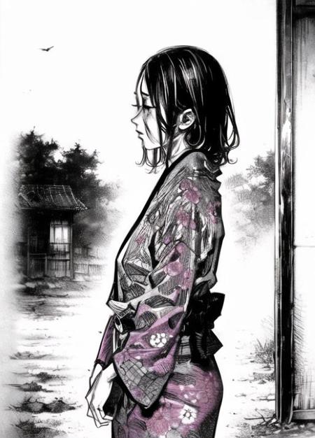 Takehiko Inoue (Vagabond) - Artist Style (LoRA/Lycoris)