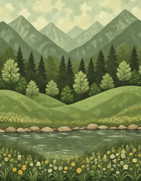 Green Textured Style