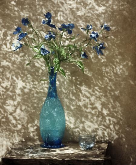 Flowers and shadow. SDXL