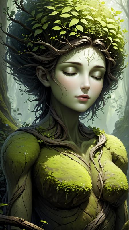 Dryad - Creature Concept - SDXL