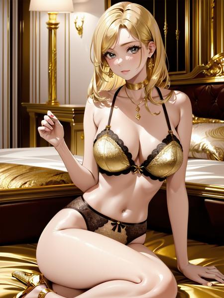 gold Luxury bedroom
