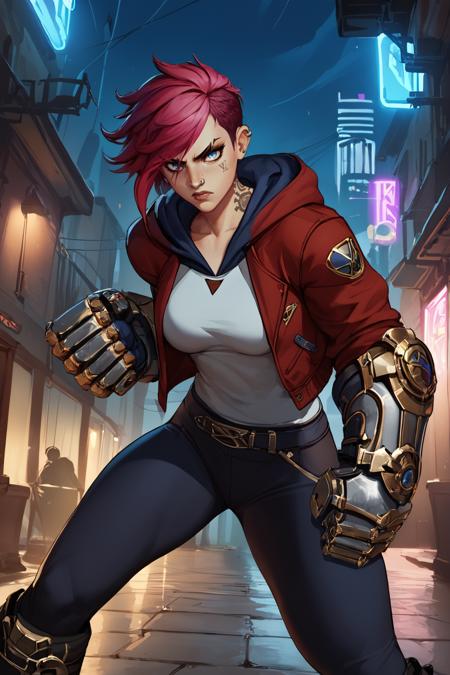 VI from League of Legends Game & Arcane 3 Skins | Pony / SD1.5
