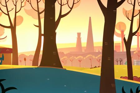Night In The Woods style background