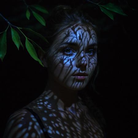 Cucoloris casting shadow (lighting modifiers) style XL + SD1.5 + F1D