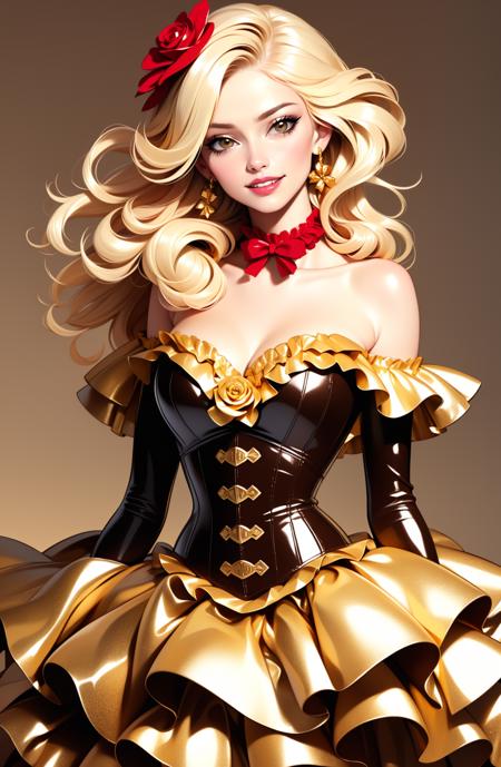 Chocolate Gold Foil Dress | Because You Deserve It!版本v1.0 (ID: 344173)