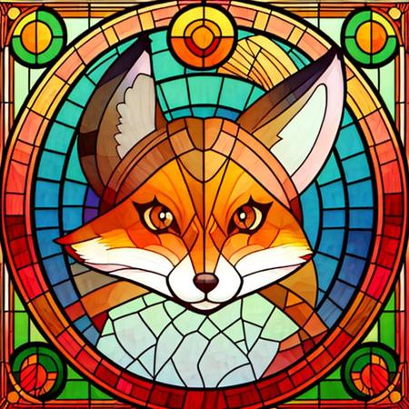 Stained glass circle