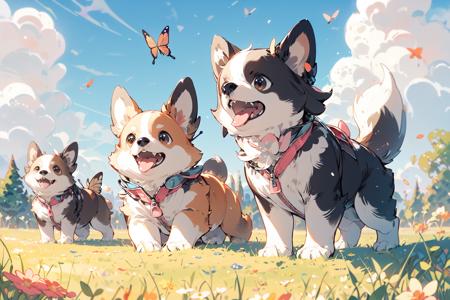 狗狗/cute dog/midjourney style dog Lora