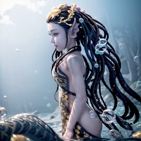 chinese mermaid-mermaid-Kraken 美人鱼|鲛人@spz