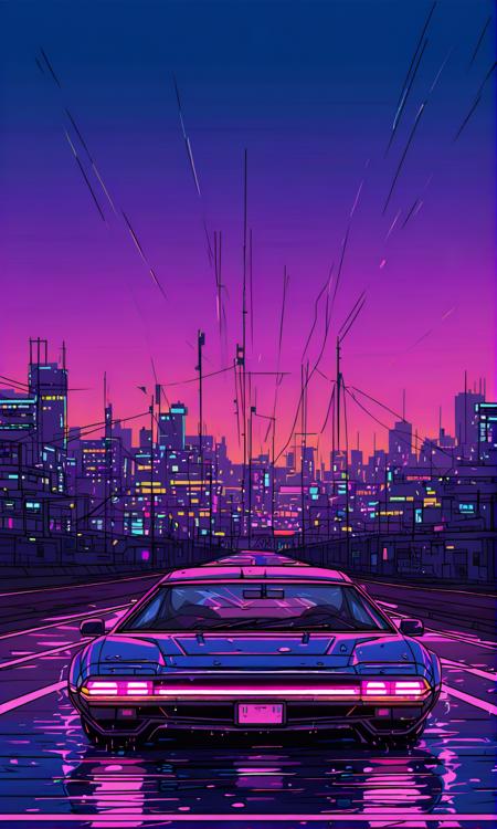 Retro neon style [FLUX+SD+XL+Illustrious-XL+Pony]