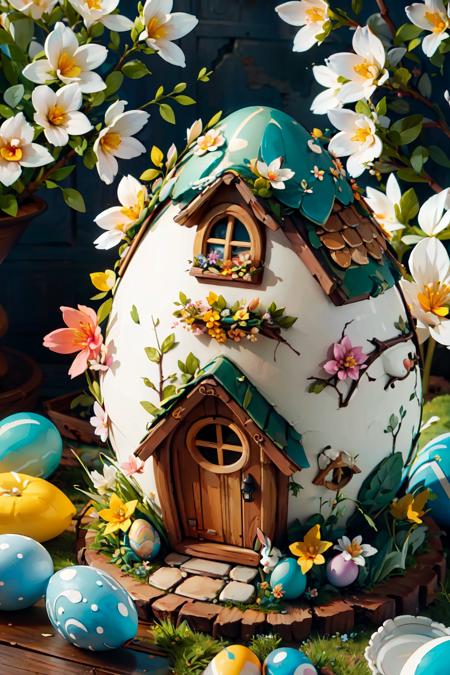Easter Egg House [SDXL & SD1.5]版本v1.0 (ID: 419172)