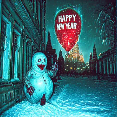 Horror Snowman Happy New Year! [SDXL]