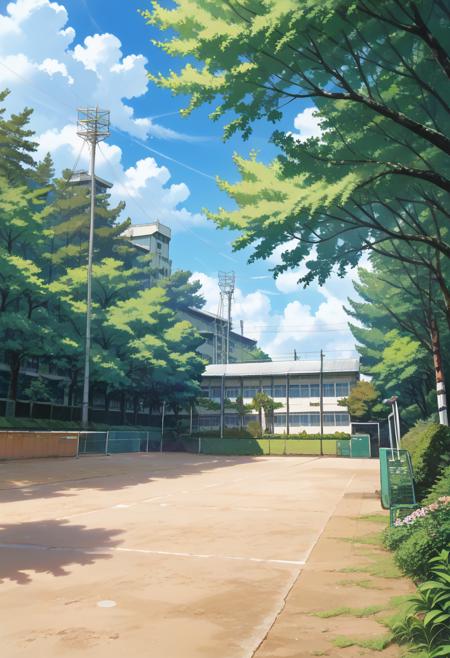 学校の校庭 School grounds PONY
